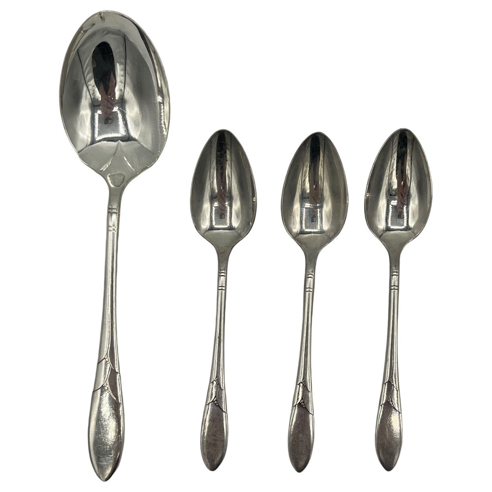 Oneida Community LADY HAMILTON Silverplate 3 Demitasse & 1 Sugar Spoons Flatware